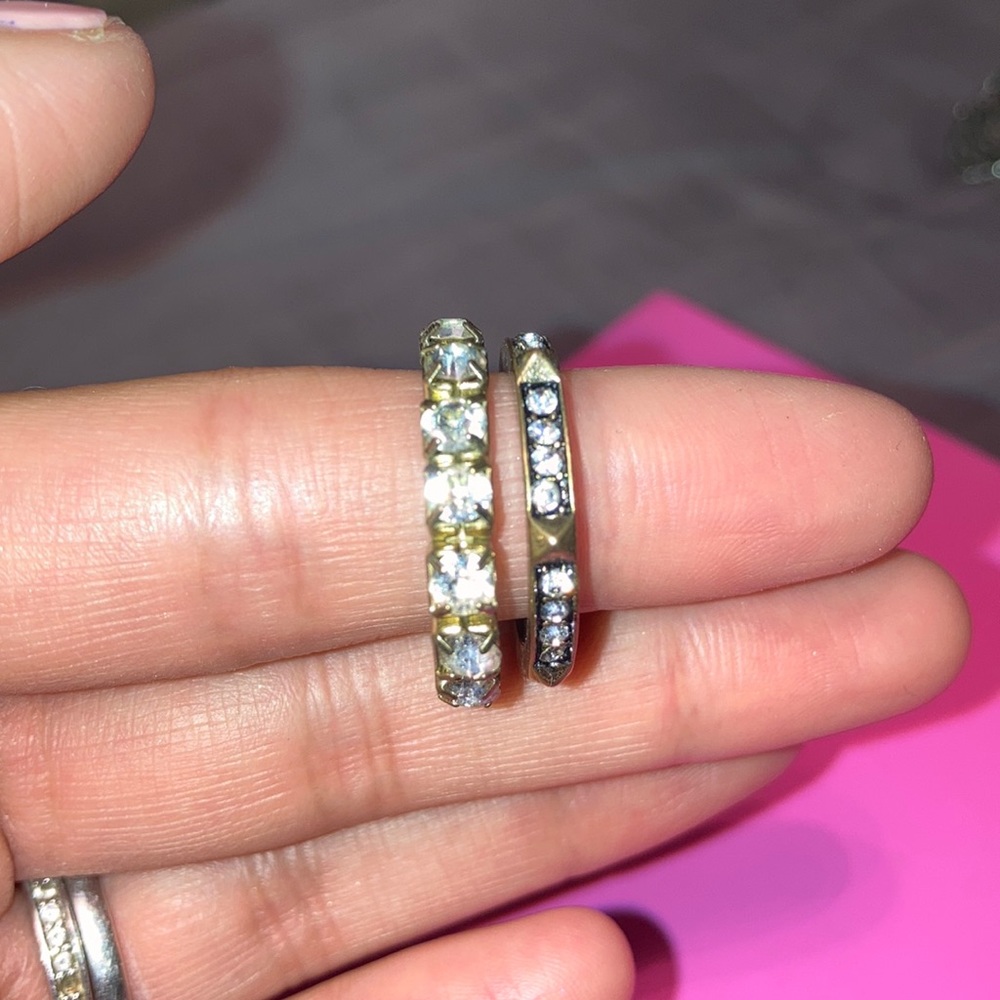 Two rings that have never been worn.